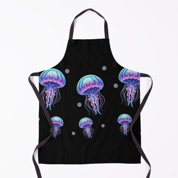 Item preview, Colorful neon jellyfish in the black designed and sold by Kimberly Rodriguez.