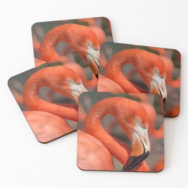 Item preview, Pink Flamingo Portrait designed and sold by BlackNeedleArt.