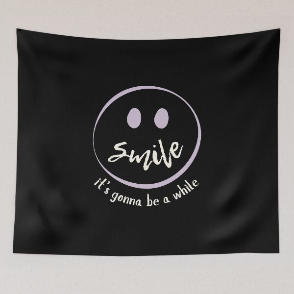 Item preview, Ironic Smile – Existential Humor Minimalist Vibes - Purple designed and sold by SunandShade.