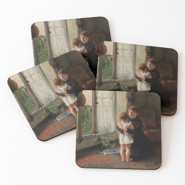 Item preview, Helene Schjerfbeck Mother and Child 1886 designed and sold by Vintage Wall Art.