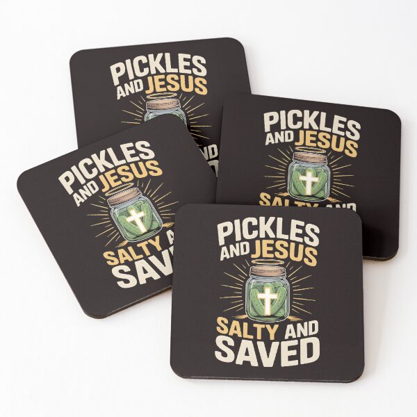 Item preview, Pickles Jesus Salty and Saved – Christian Humor Pickles Lover Design designed and sold by Redgiant87x.