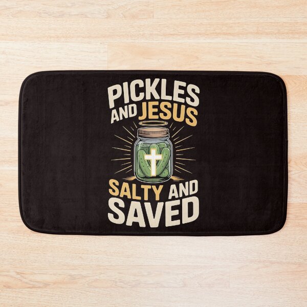 Item preview, Pickles Jesus Salty and Saved – Christian Humor Pickles Lover Design designed and sold by Redgiant87x.