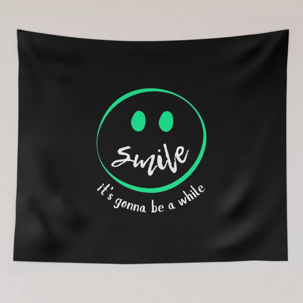 Item preview, Ironic Smile – Existential Humor Minimalist Vibes - Neon Green designed and sold by SunandShade.