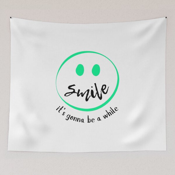 Item preview, Ironic Smile – Existential Humor Minimalist Vibes - Neon Green designed and sold by SunandShade.