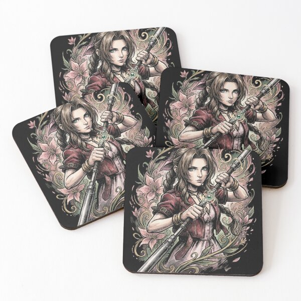 Item preview, FF7 Aerith T-Shirt | Flower Girl Cetra Final Fantasy VII Gaming Tee designed and sold by Senpaiwaves.