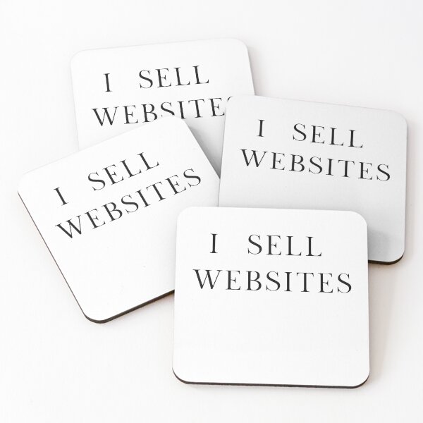 Item preview, I Sell Websites – Web Developer & Online Business Minimal Design designed and sold by LEOdesignerArt.