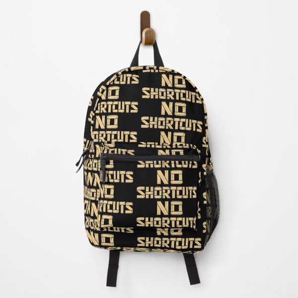 Item preview, No Shortcuts Bold Industrial Typography Design designed and sold by TeeTimeTreasure.