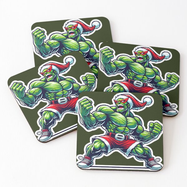 Item preview, Christmas Hulk Muscle Rage Illustration designed and sold by BloomVera.