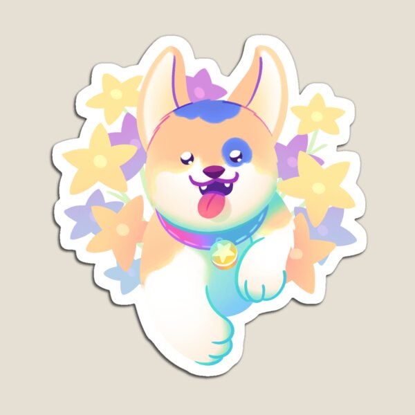 Flower Patch Pup Magnet