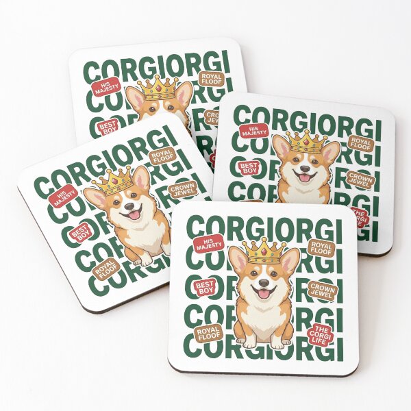 Item preview, Funny Corgi Sploot Lazy Dog Cartoon designed and sold by ArtzyFlow.