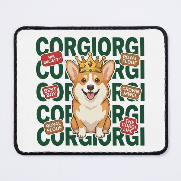 Item preview, Funny Corgi Sploot Lazy Dog Cartoon designed and sold by ArtzyFlow.