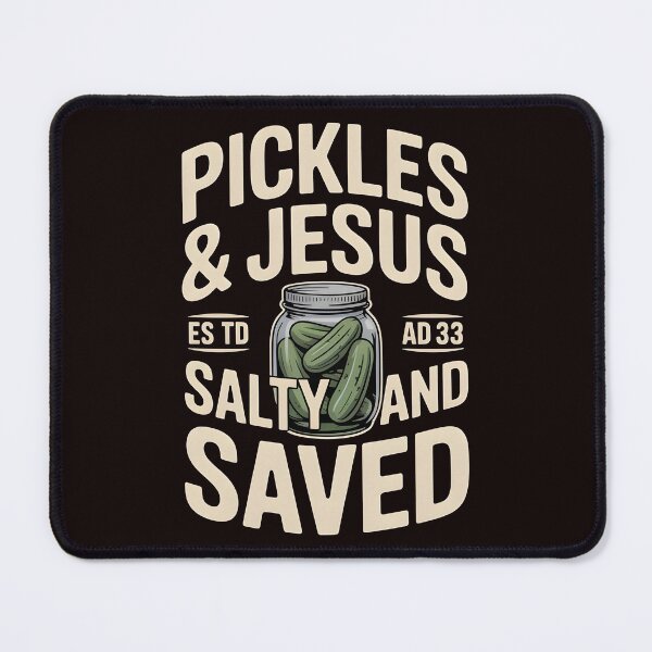 Item preview, Pickles Jesus Salty and Saved – Funny Christian Pickles Saying designed and sold by Redgiant87x.