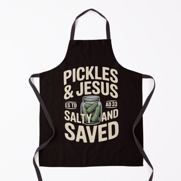 Item preview, Pickles Jesus Salty and Saved – Funny Christian Pickles Saying designed and sold by Redgiant87x.
