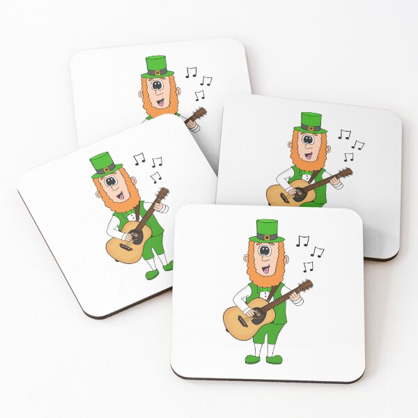 Item preview, Leprechaun Playing Guitar, St Patrick's Day Irish Music Funny designed and sold by doodlerob.