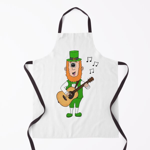 Item preview, Leprechaun Playing Guitar, St Patrick's Day Irish Music Funny designed and sold by doodlerob.