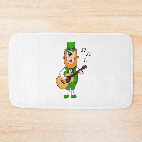Item preview, Leprechaun Playing Guitar, St Patrick's Day Irish Music Funny designed and sold by doodlerob.