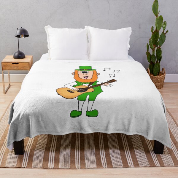 Item preview, Leprechaun Playing Guitar, St Patrick's Day Irish Music Funny designed and sold by doodlerob.