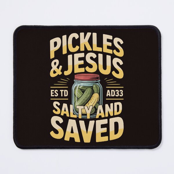 Item preview, Pickles Jesus Salty and Saved – Playful Religious Humor Design designed and sold by Redgiant87x.