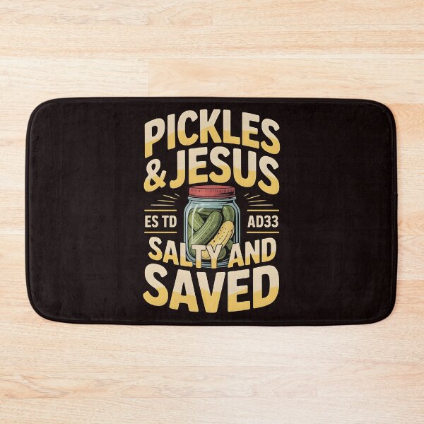 Item preview, Pickles Jesus Salty and Saved – Playful Religious Humor Design designed and sold by Redgiant87x.
