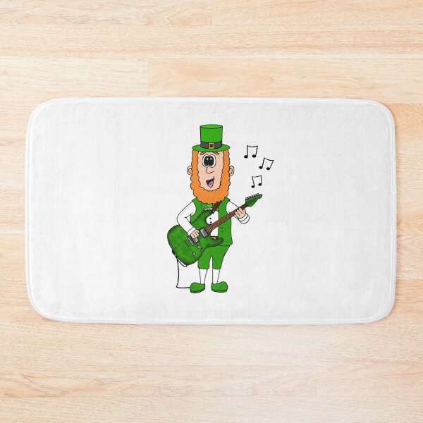 Item preview, Leprechaun Playing Electric Guitar, St Patrick's Day Irish Music Funny designed and sold by doodlerob.