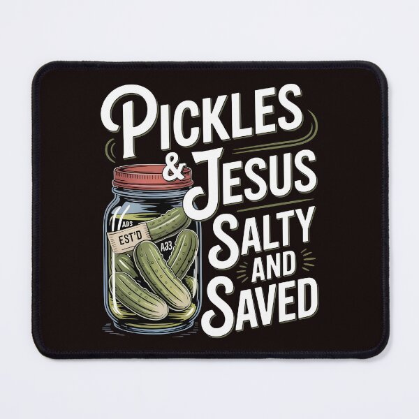 Item preview, Pickles Jesus Salty and Saved – Christian Humor for Pickle Fans designed and sold by Redgiant87x.