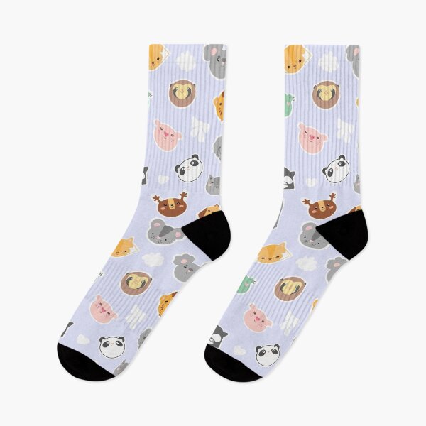 Item preview, Cute Kawaii Animal Faces Pattern | Pastel Nursery Aesthetic designed and sold by AkuaEra.