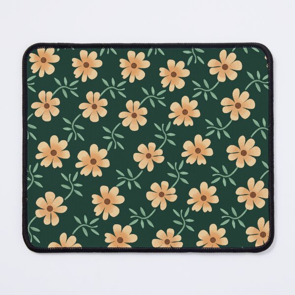 Item preview, Floral Pattern on Dark Green Background designed and sold by Andrew Hitchen.