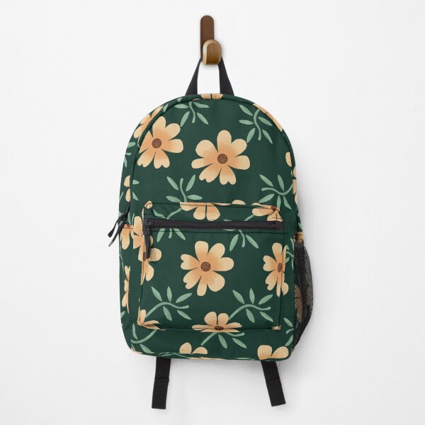 Item preview, Floral Pattern on Dark Green Background designed and sold by Andrew Hitchen.
