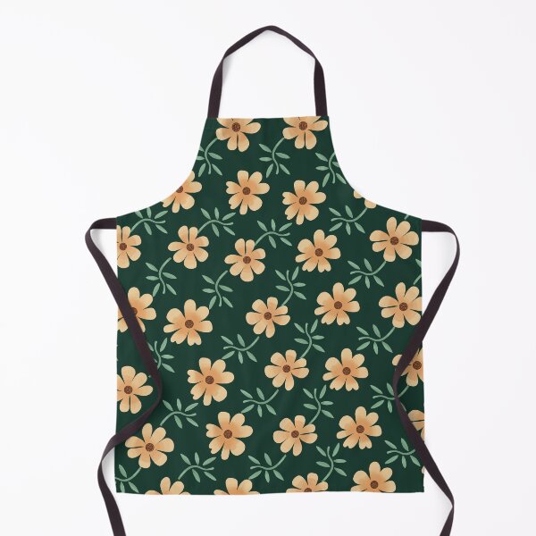 Item preview, Floral Pattern on Dark Green Background designed and sold by Andrew Hitchen.