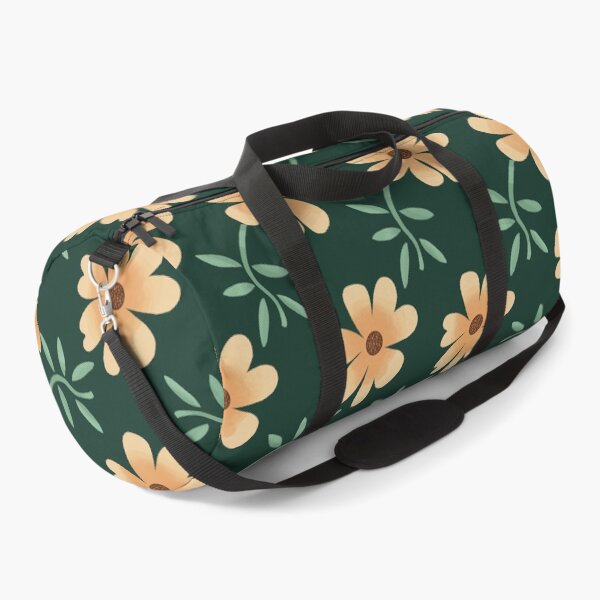 Item preview, Floral Pattern on Dark Green Background designed and sold by Andrew  Hitchen.