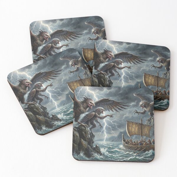 Item preview, Odyssey Sirens of the Storm - Greek Mythology Bird-Women Monsters designed and sold by TheRichGallery.