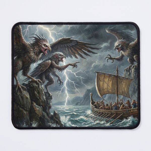 Item preview, Odyssey Sirens of the Storm - Greek Mythology Bird-Women Monsters designed and sold by TheRichGallery.