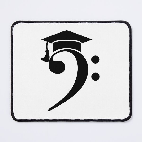 Item preview, Bass Clef with Graduation Cap – Music Graduation Symbol | Academic Music Design designed and sold by MuzikAkademik.