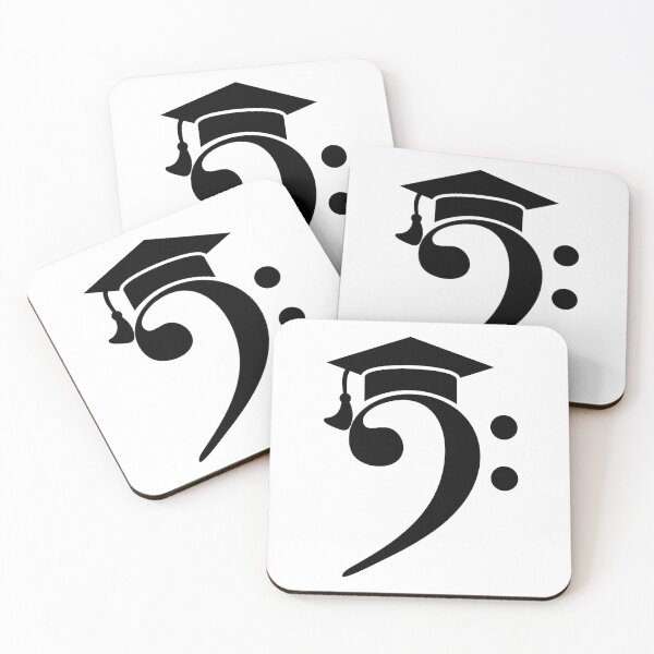Item preview, Bass Clef with Graduation Cap – Music Graduation Symbol | Academic Music Design designed and sold by MuzikAkademik.