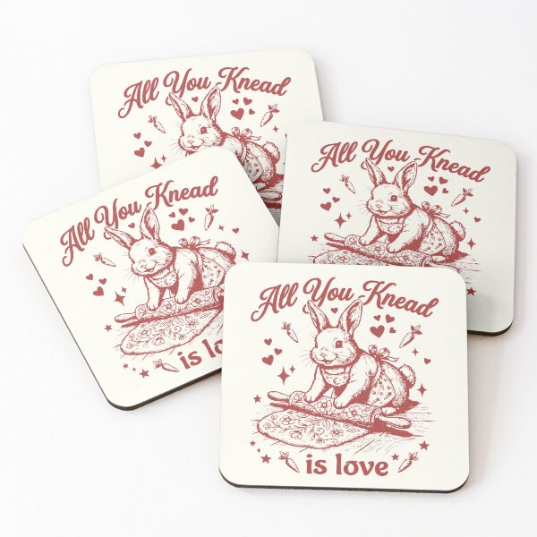 Item preview, All You Knead Is Love Baker Bunny Valentines designed and sold by Y-Vibes.