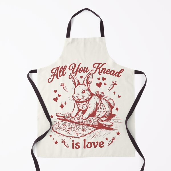Item preview, All You Knead Is Love Baker Bunny Valentines designed and sold by Y-Vibes.