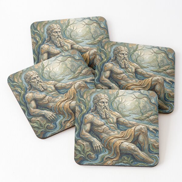 Item preview, The Epic of Gilgamesh – Immortality and Loss | Textured Painterly Epic Illustration designed and sold by SavinMercantile.