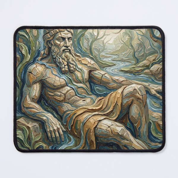 Item preview, The Epic of Gilgamesh – Immortality and Loss | Textured Painterly Epic Illustration designed and sold by SavinMercantile.