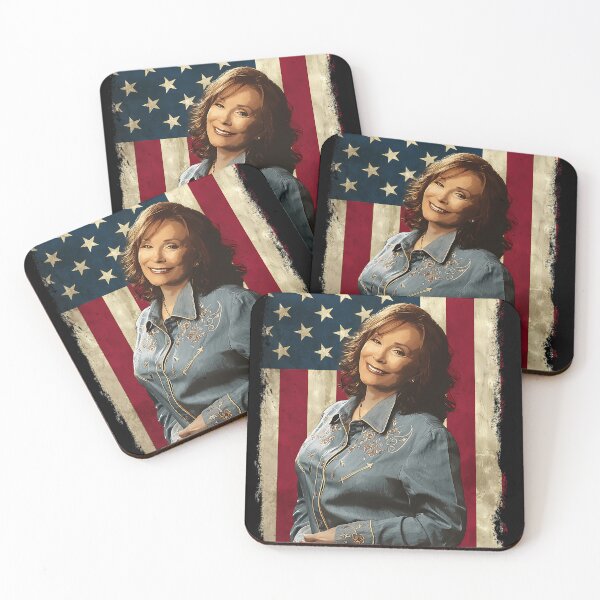 Item preview, American Flag Loretta Lynn Legend designed and sold by Ahmed-Khalil.