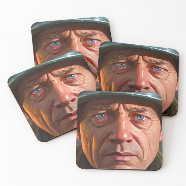 Item preview, A powerful impressionist portrait of a determined soldier on the battlefield, capturing the intensity and courage of military life." designed and sold by kamelouari.