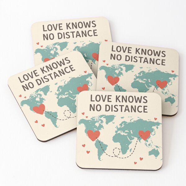 Item preview, Distance couple design 'Love Knows No Distance' designed and sold by Lyvion design.