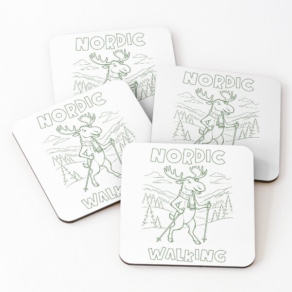 Item preview, Nordic Walking Moose designed and sold by AlyxoGer✅.