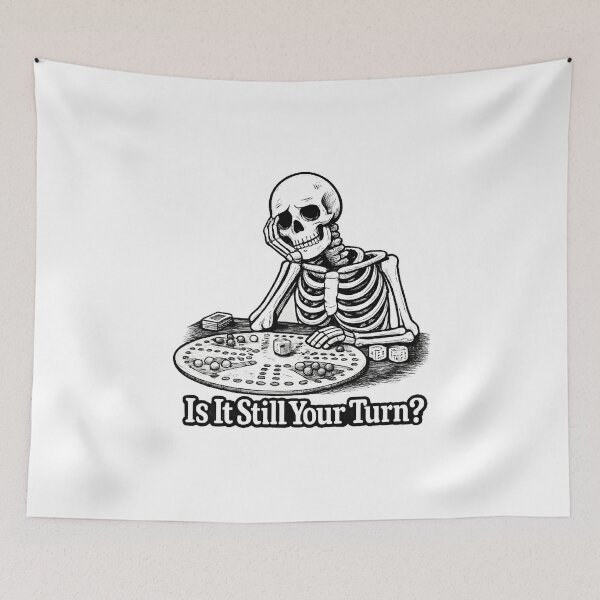 Item preview, Skeleton Board Game Night Is It Still Your Turn Funny  designed and sold by The Junto Shop.