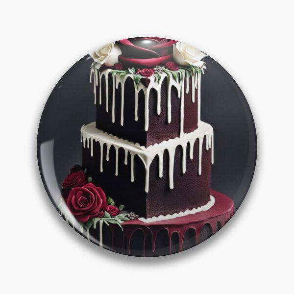 Item preview, Blood Red Velvet Wedding Cake designed and sold by SeaJayEmmm.