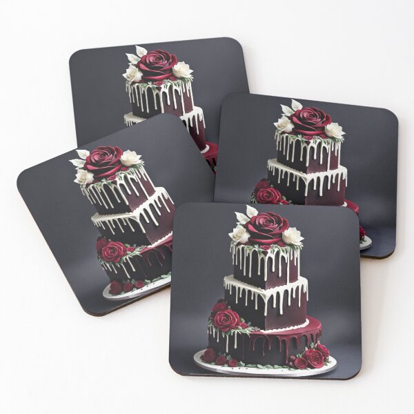Item preview, Blood Red Velvet Wedding Cake designed and sold by SeaJayEmmm.