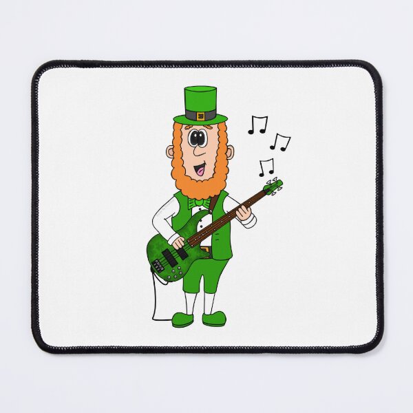 Item preview, Leprechaun Playing Bass Guitar, St Patrick's Day Bassist Irish Music designed and sold by doodlerob.