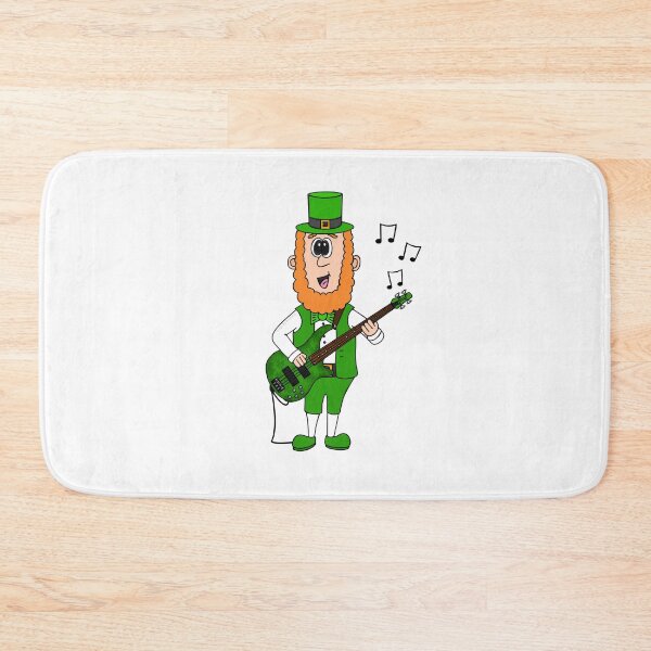 Item preview, Leprechaun Playing Bass Guitar, St Patrick's Day Bassist Irish Music designed and sold by doodlerob.