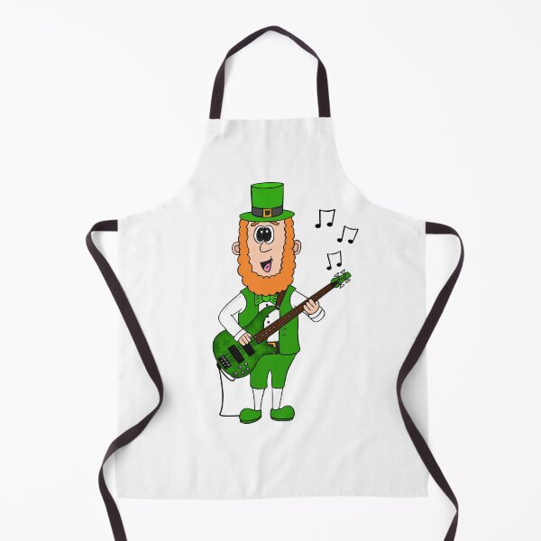 Item preview, Leprechaun Playing Bass Guitar, St Patrick's Day Bassist Irish Music designed and sold by doodlerob.