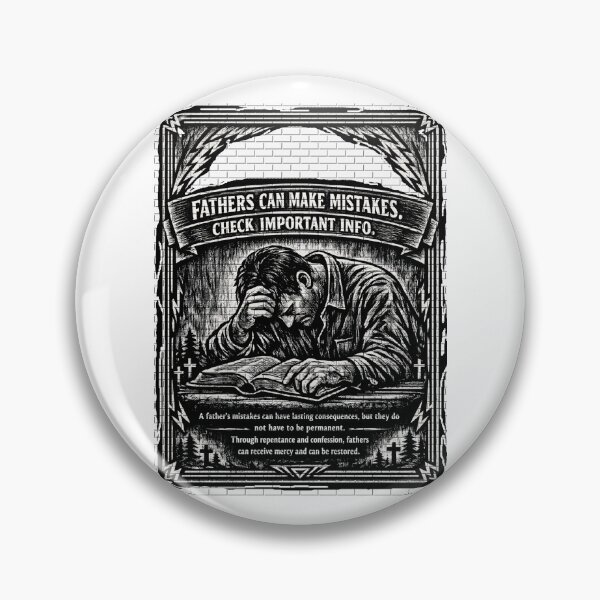 Item preview, Fathers Can Make Mistakes Woodcut Christian Wall Art, Repentance and Forgiveness Bible Verse Style Poster, Faith Based Fatherhood Reminder Gift designed and sold by TerScott.