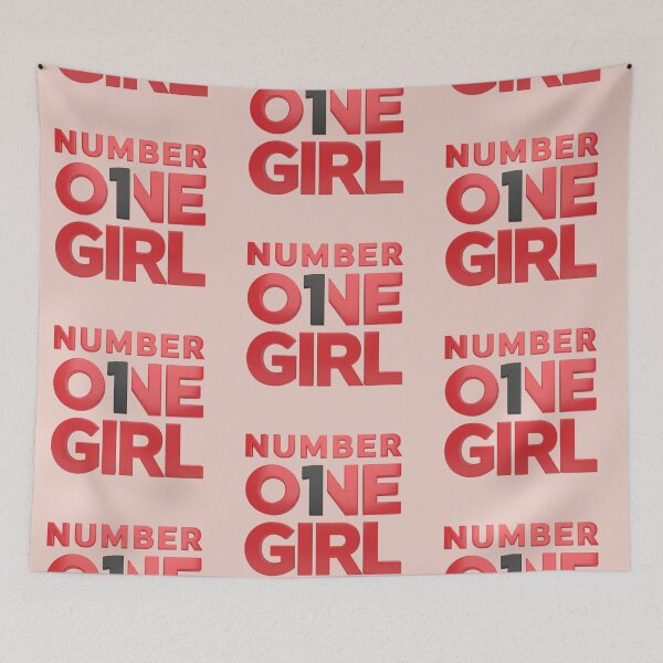 Item preview, Number One Girl – Bold 3D Typography Design designed and sold by Psycho-Crazy.